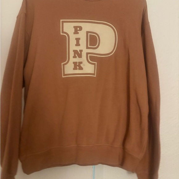 PINK Victoria's Secret Brown Crewneck Sweater - Picture 1 of 1